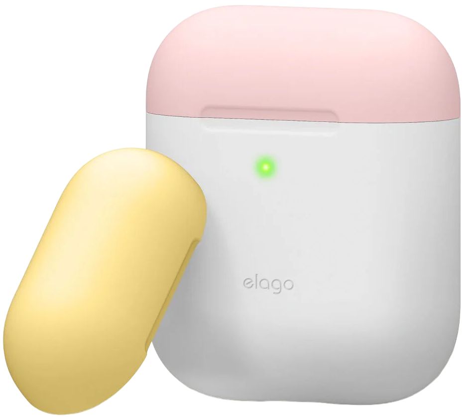 Чехол Elago Duo Case White/Pink/Yellow для Airpods